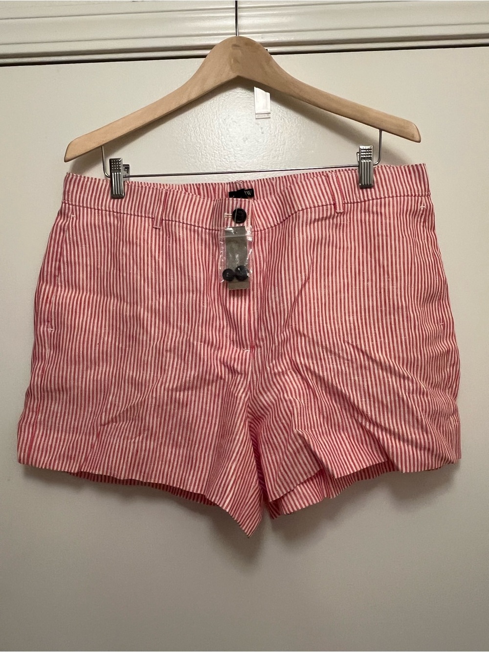 Women's Striped Linen Shorts